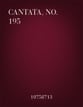 Cantata, No. 195 SATB Full Score cover